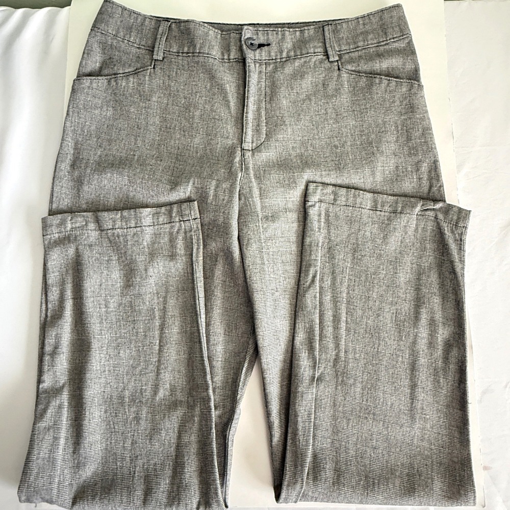Lee‎ Relaxed Fit Gray Trousers Women's 14 Medium Stretch Cotton Blend Work Pants